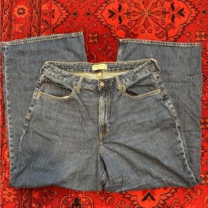 Abercrombie Wide Leg Jeans 12 short curve love
